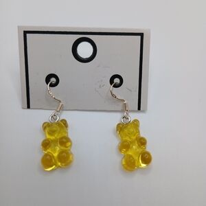 Yellow Gummy Bear Earrings